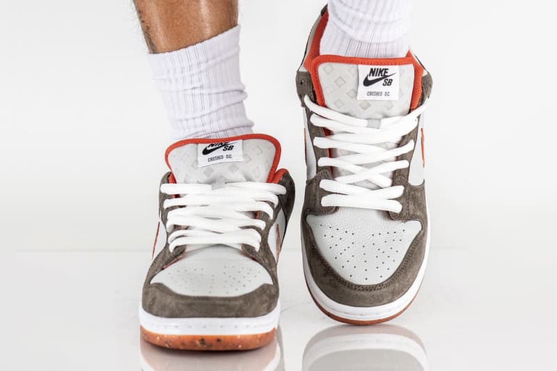 ナイキSBがクラッシュドスケートショップとのコラボダンクローを発売 Crushed D c nike SB Dunk Low DH7782-001 On-Feet Photos