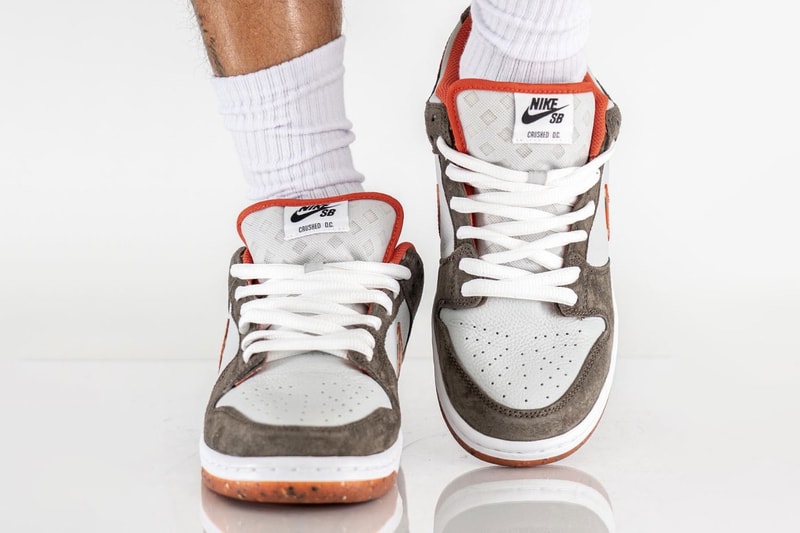 ナイキSBがクラッシュドスケートショップとのコラボダンクローを発売 Crushed D c nike SB Dunk Low DH7782-001 On-Feet Photos