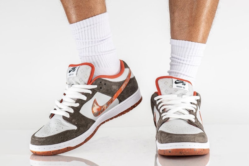 ナイキSBがクラッシュドスケートショップとのコラボダンクローを発売 Crushed D c nike SB Dunk Low DH7782-001 On-Feet Photos