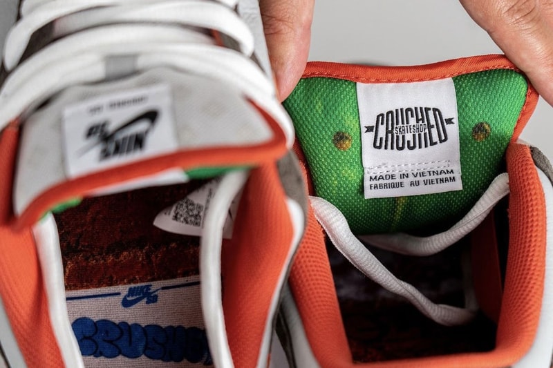 ナイキSBがクラッシュドスケートショップとのコラボダンクローを発売 Crushed D c nike SB Dunk Low DH7782-001 On-Feet Photos