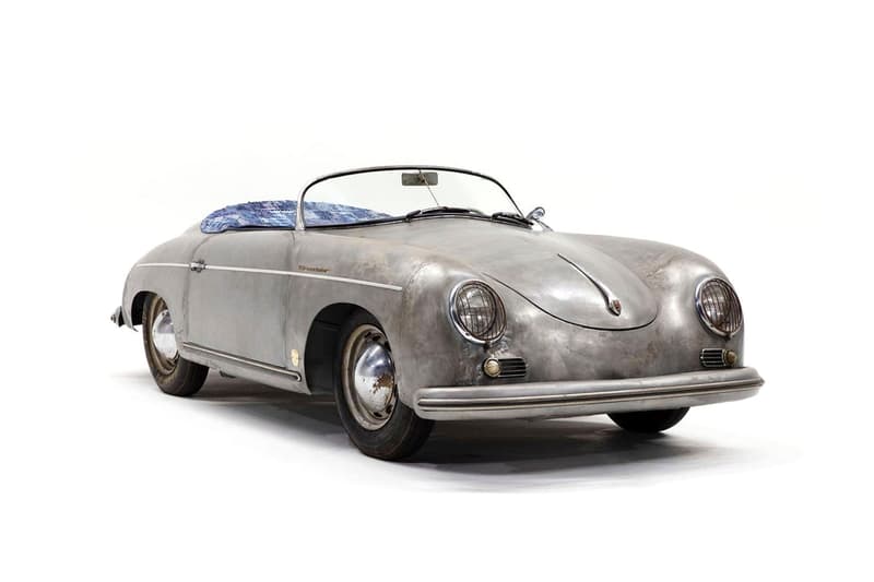 ダニエル・アーシャムがポルシェ356スピードスターのカスタムモデル Bonsai を公開　daniel arsham porsche 1955 356 speedster bonsai wabi sabi poggy yutaka fujihara sashiko japanese denim indigo boro willhoit bridgehampton images info