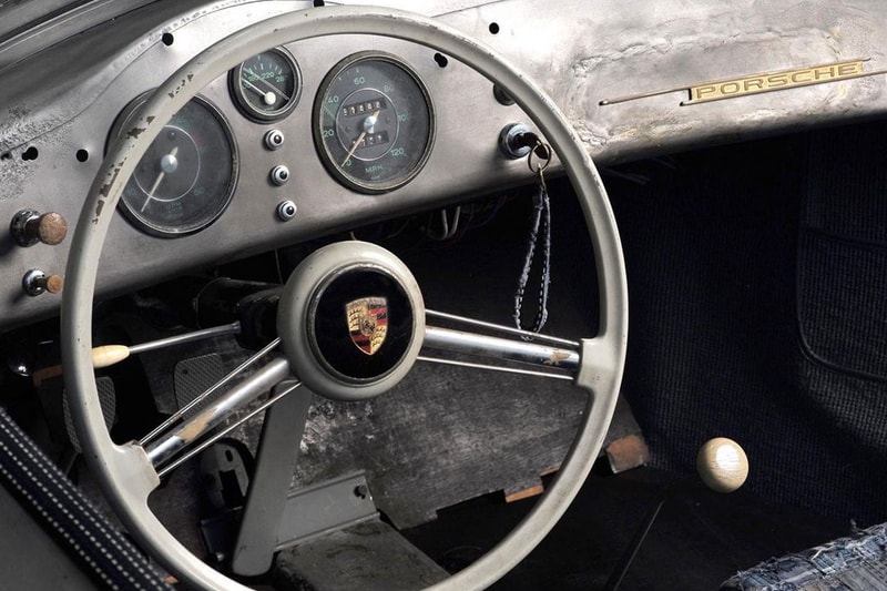 ダニエル・アーシャムがポルシェ356スピードスターのカスタムモデル Bonsai を公開　daniel arsham porsche 1955 356 speedster bonsai wabi sabi poggy yutaka fujihara sashiko japanese denim indigo boro willhoit bridgehampton images info