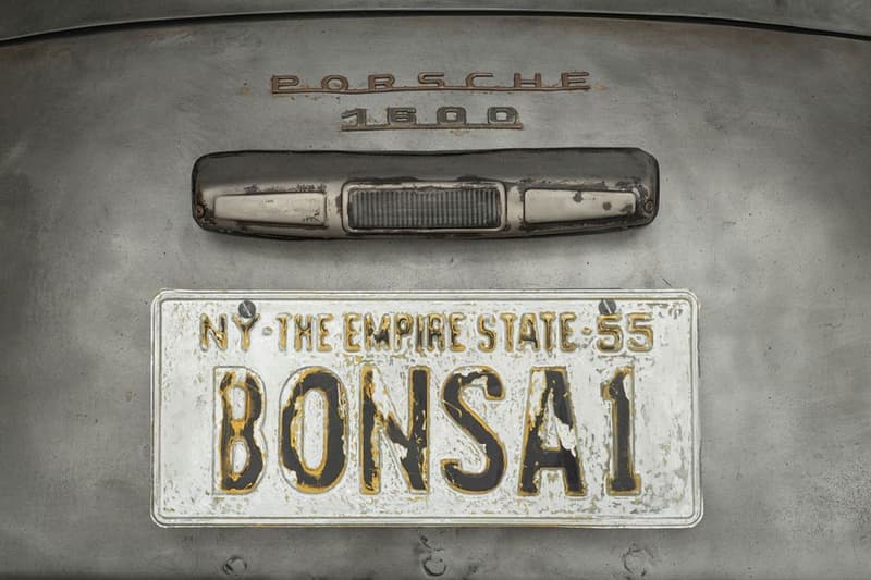 ダニエル・アーシャムがポルシェ356スピードスターのカスタムモデル Bonsai を公開　daniel arsham porsche 1955 356 speedster bonsai wabi sabi poggy yutaka fujihara sashiko japanese denim indigo boro willhoit bridgehampton images info