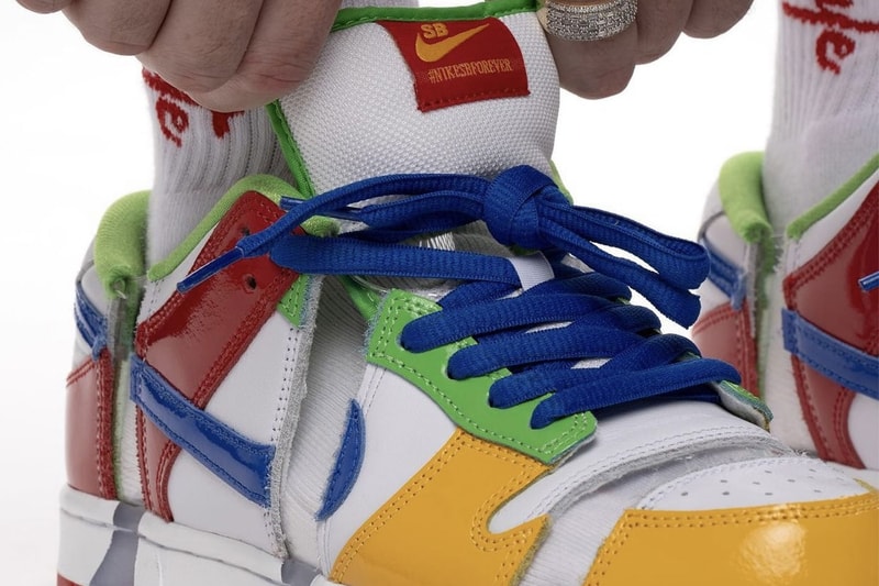eBay x ナイキ SB による幻のコラボダンク ロー “Sandy Bodecker” が再販か eBay Nike SB Dunk Low Sandy Bodecker On-Feet photos