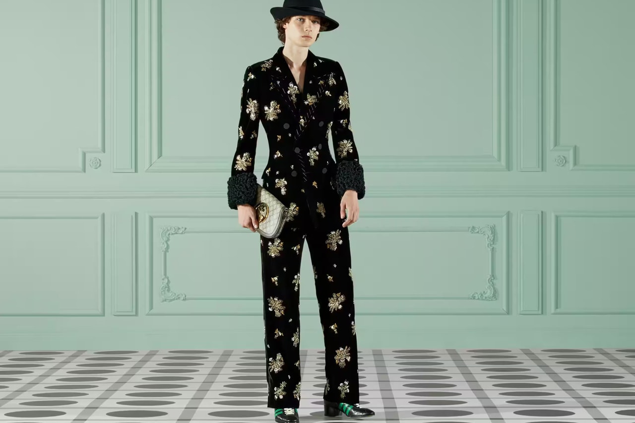 グッチ 2022年秋コレクションよりアディダスとのコラボアイテムをご紹介 Gucci "Exquisite" Collection adidas Collaboration Alessandro Michele Gazelle Accessories Dresses Mens Womenswear Runway