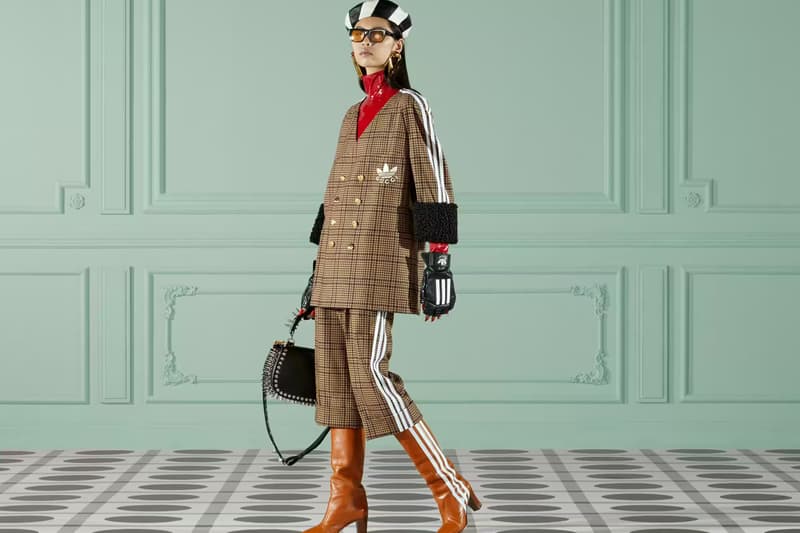 グッチ 2022年秋コレクションよりアディダスとのコラボアイテムをご紹介 Gucci "Exquisite" Collection adidas Collaboration Alessandro Michele Gazelle Accessories Dresses Mens Womenswear Runway