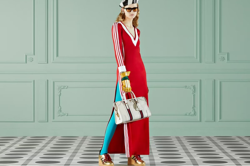 グッチ 2022年秋コレクションよりアディダスとのコラボアイテムをご紹介 Gucci "Exquisite" Collection adidas Collaboration Alessandro Michele Gazelle Accessories Dresses Mens Womenswear Runway