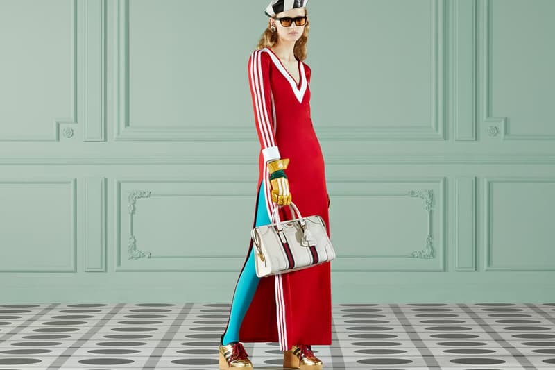 グッチ 2022年秋コレクションよりアディダスとのコラボアイテムをご紹介 Gucci "Exquisite" Collection adidas Collaboration Alessandro Michele Gazelle Accessories Dresses Mens Womenswear Runway