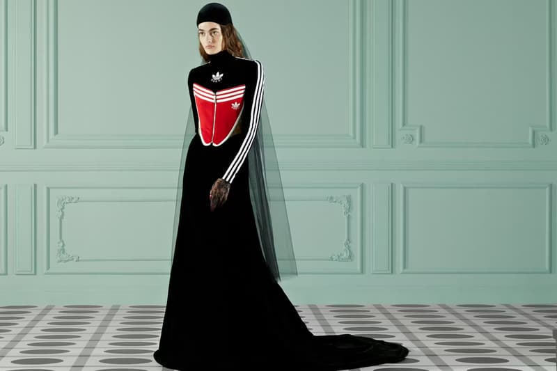 グッチ 2022年秋コレクションよりアディダスとのコラボアイテムをご紹介 Gucci "Exquisite" Collection adidas Collaboration Alessandro Michele Gazelle Accessories Dresses Mens Womenswear Runway