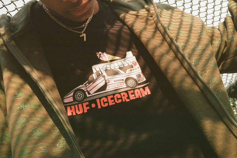 HUF が創設20周年を記念して ICECREAM とのコラボコレクションをリリース