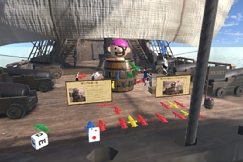 黒ひげ危機一発 が仮想空間メタバースプラットフォーム上にオープン "Pop-Up Pirate" launched on the virtual space Meta verse platform.