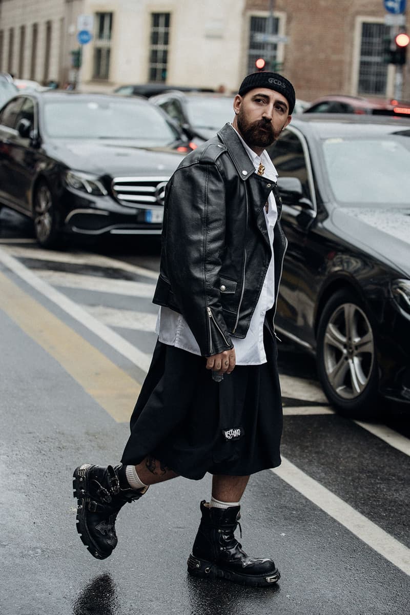 ストリートスタイル:23年春夏ミラノ・ファッションウィーク Milan Fashion Week Street Style Spring Summer 2023 SS23 prada bottega veneta jil sander diesel dolce gabanna kim kardashian
