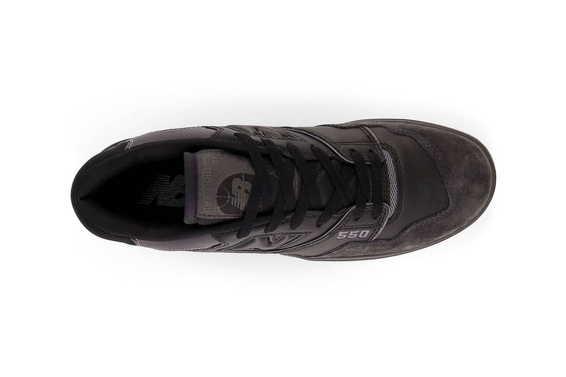 ニューバランスからオールブラック仕様の新作550 “ブラックガム”が登場 New Balance 550 "Black Gum" Has Surfaced BB550BGU sleek all black basketaball low top nb 