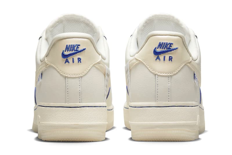 ナイキから“グローバル”をモチーフとした新作エアフォース1が登場 This Nike Air Force 1 Low Is Dressed in a Sail Colorway and Detailed With Blue Metallic sneakers low-top swoosh sneakers transluscent global motifs