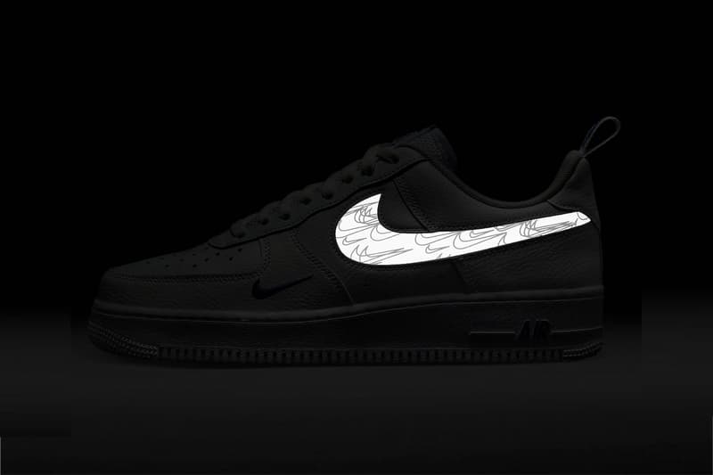 ナイキからリフレクター素材のスウッシュを備えた新作エアフォース1が登場 Nike Air Force 1 Low Receives Crisp White Iteration With Reflective Swooshes FB8971-100 release info low top shoes sneakers