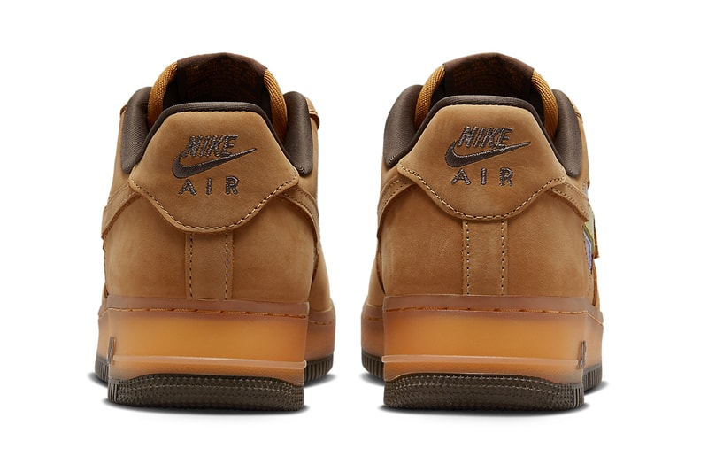 ナイキエアフォース1“ウィート”のパーツを一部切り取った新作が登場 nike air force 1 low wheat mocha DQ7580 700 release date info store list buying guide photos price 