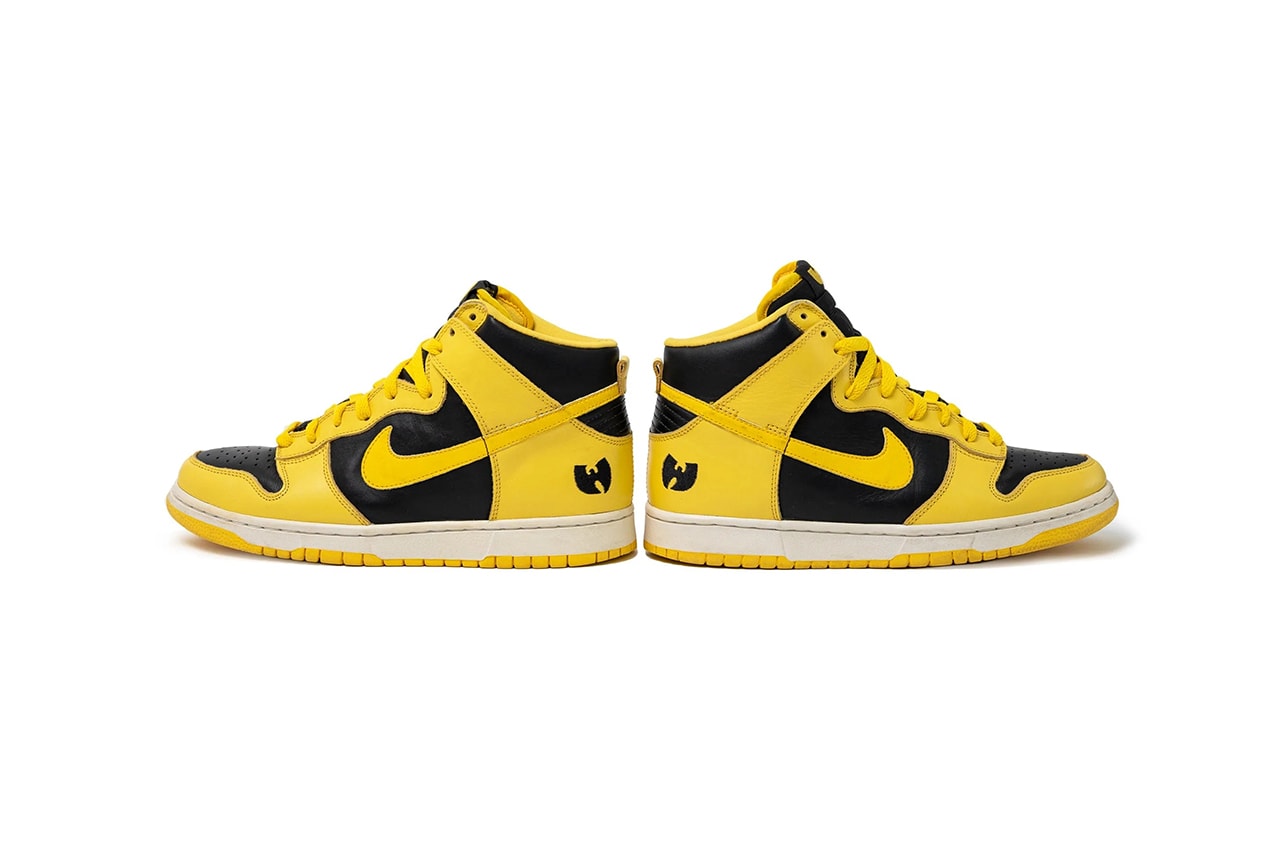 1999年に製作された ウータン・クラン x ナイキ ダンク ハイのフレンズ & ファミリーモデルが約700万円で販売中 Nike Dunk High Wu Tang 1999 OG Original Wu-Tang Clan Justin Reed $50000 USD For Sale 