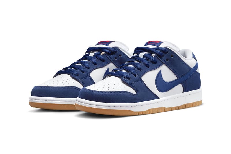 ナイキSBからロサンゼルス・ドジャースに敬意を表した新作ダンクローが登場 Nike SB Dunk Low Gets Hit With the "LA Dodgers" Colorway for Its Fall Release Date MLB baseball DO9395-400 release info skate shops