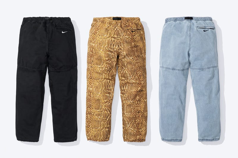 Supreme 別注 ナイキ ACG コラボ パイソン スネーク ワークパンツ 