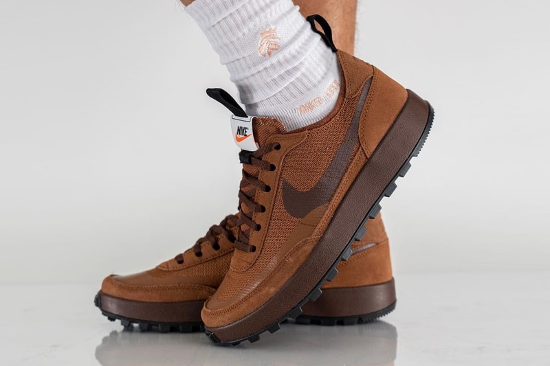 トムサックスxナイキクラフトジェネラルパーパスシューズの新色 “ブラウン”の最新ビジュアルをチェック Tom Sachs NikeCraft General Purpose Shoe Brown On-Foot Look Release Info DA6672-201 Date Buy Price 