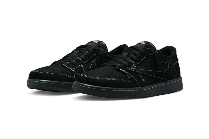 トラヴィス・スコット x エアジョーダン 1 ロー “ブラック ファントム” の公式ビジュアルをチェック Travis Scott Air Jordan 1 Low OG SP Black Phantom Official Look Release Info DM7866-001 Date Buy Price Cactus Jack