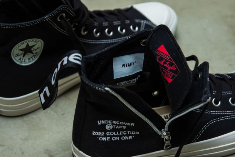 アンダーカバー x ダブルタップス x コンバース チャックテイラー Z ハイのリリース情報が解禁 UNDERCOVER x WTAPS x Converse Chuck Taylor Z Hi release info “ONE ON ONE” collection Jun Takahashi Tetsu Nishiyama