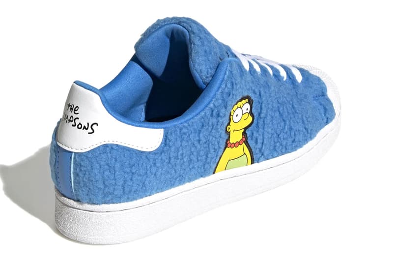 アディダスから 『ザ・シンプソンズ』とコラボしたスーパースターが登場 adidas the simpsons marge furry blue cloud white core black junior 50 epercent recycled gz1774 clouds release info date price