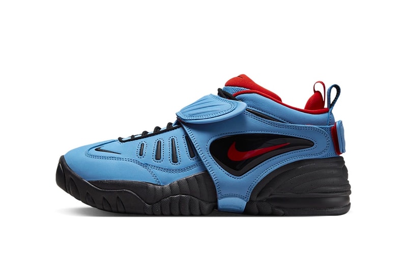 アンブッシュ® x ナイキのコラボ エアアジャストフォースに新色が登場 AMBUSH x Nike Air Adjust Force "University Blue" and "Light Madder Root" Have Official Release Dates red blue orange october release info yoon shoes velcro strap