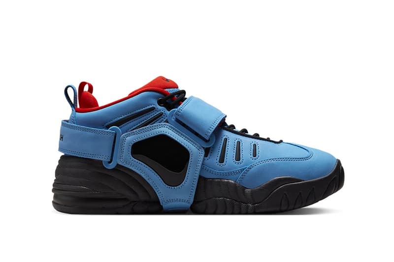 アンブッシュ® x ナイキのコラボ エアアジャストフォースに新色が登場 AMBUSH x Nike Air Adjust Force "University Blue" and "Light Madder Root" Have Official Release Dates red blue orange october release info yoon shoes velcro strap