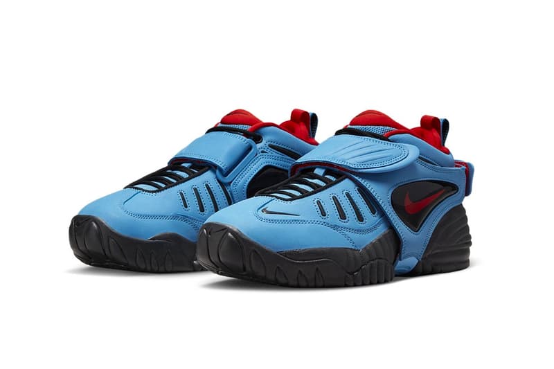 アンブッシュ® x ナイキのコラボ エアアジャストフォースに新色が登場 AMBUSH x Nike Air Adjust Force "University Blue" and "Light Madder Root" Have Official Release Dates red blue orange october release info yoon shoes velcro strap