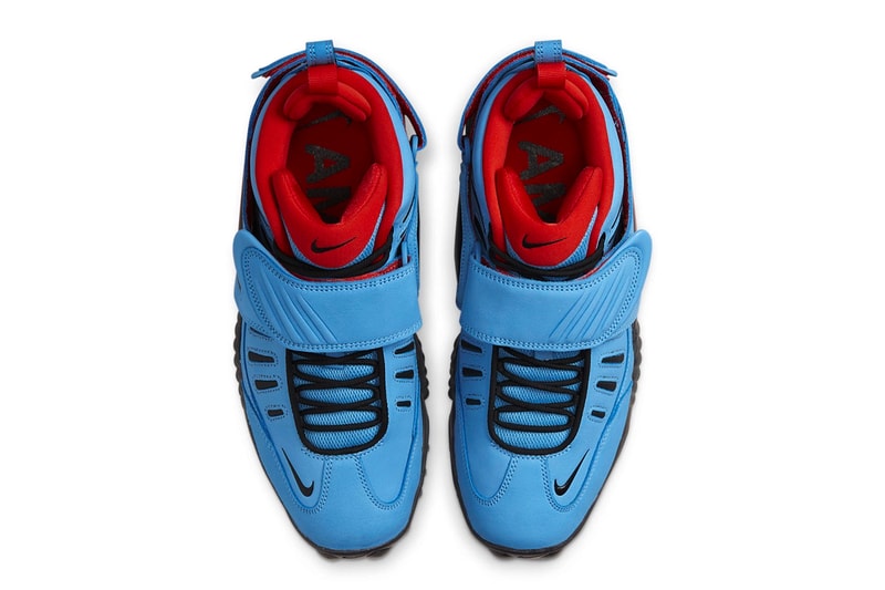 アンブッシュ® x ナイキのコラボ エアアジャストフォースに新色が登場 AMBUSH x Nike Air Adjust Force "University Blue" and "Light Madder Root" Have Official Release Dates red blue orange october release info yoon shoes velcro strap