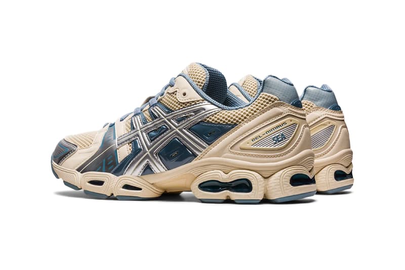 ウィンダンシー x アシックスによる2色展開のコラボモデル ゲルニンバス9が登場 ASICS WIND AND SEA collaboration collab kiko kostadinov gel nimbus 9 release info date price cream pure silver