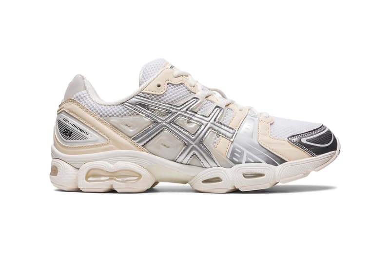 ウィンダンシー x アシックスによる2色展開のコラボモデル ゲルニンバス9が登場 ASICS WIND AND SEA collaboration collab kiko kostadinov gel nimbus 9 release info date price cream pure silver