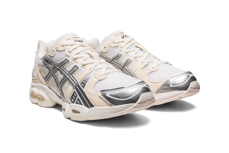 ウィンダンシー x アシックスによる2色展開のコラボモデル ゲルニンバス9が登場 ASICS WIND AND SEA collaboration collab kiko kostadinov gel nimbus 9 release info date price cream pure silver