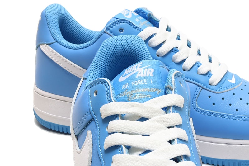 “ユニバーシティブルー”を纏ったナイキエアフォース1がアトモスピンクにて発売 atmos pink university blue nike air force 1 40th anniversary edition