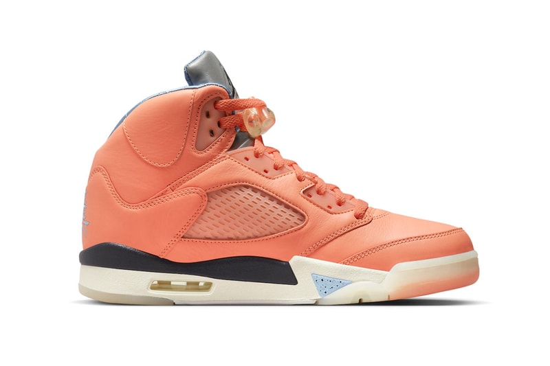 DJ キャレド x エアジョーダン 5 “クリムゾンブリス” の公式画像をチェック DJ Khaled x Air Jordan 5 "Crimson Bliss" Receives November Release Date DV4982-641 we the best leceh blue sail keep going shoe jordan brand michael jordan 