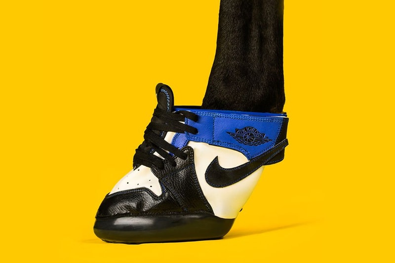 馬の足にフィットする世界初のカスタムエアジョーダン 1が誕生 horse kicks marcus floyd sneakers info