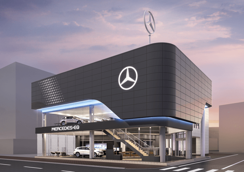 メルセデス・ベンツが2台の高級EV発売に合わせ2022年12月に世界初のEV専売拠点を横浜に新設 Mercedes Benz opens the world's first dedicated EV sales office in Yokohama in December to coincide with the launch of two luxury EVs