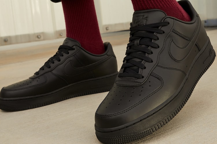 Nike から“つま先部のシワが目立ちにくい” Air Force 1 Low “Fresh” のオールブラックが登場