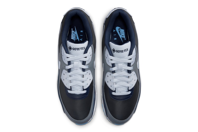 ナイキからゴアテックスで武装したエアマックス90に新色が登場 nike sportswear air max 90 gore tex grey black blue white waterproof dj9779 004 release date info photos price store list buying guide where to anthracite pure platinum