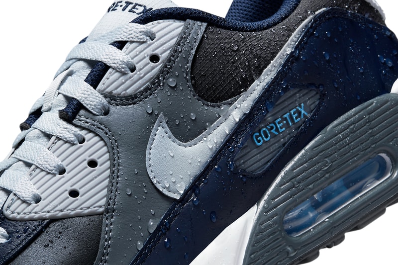 ナイキからゴアテックスで武装したエアマックス90に新色が登場 nike sportswear air max 90 gore tex grey black blue white waterproof dj9779 004 release date info photos price store list buying guide where to anthracite pure platinum