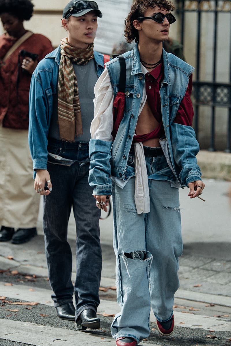 ストリートスタイル：パリ・ファッションウィーク ウィメンズ 2023年春夏 Paris Fashion Week SS23 Street Style Looks emma chamberlain rick owens michele lamy matthew m williams balenciaga kenzo nigo sita bellan loewe miu miu chanel givenchy thom browne monochrome suits suiting tailoring weather fall october september