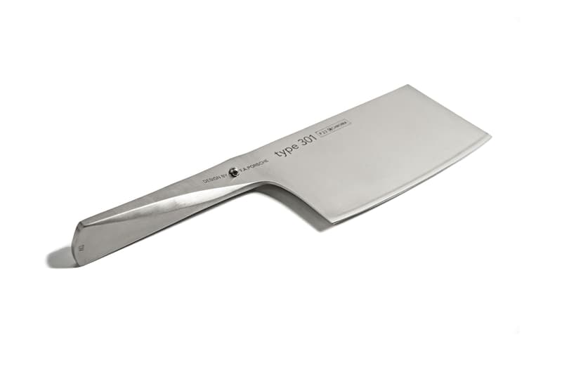 ポルシェデザインからミニマルなデザインの肉切り包丁がリリース porsche design cleaver knife stainless steel kitchen release date info photos price