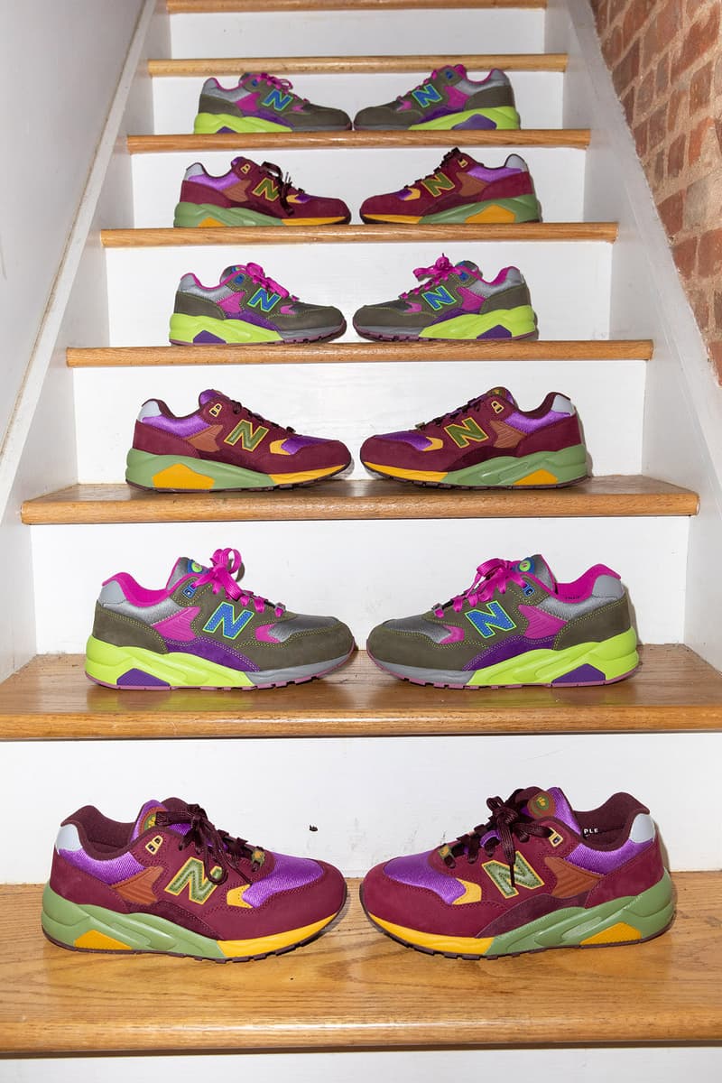 ストレイ ラッツ x ニューバランスによる最新コラボ580が発売 stray rats new balance 580 MT580SR2 MT580ST2 purple pink neon green gray burgundy release date info store list buying guide photos price 