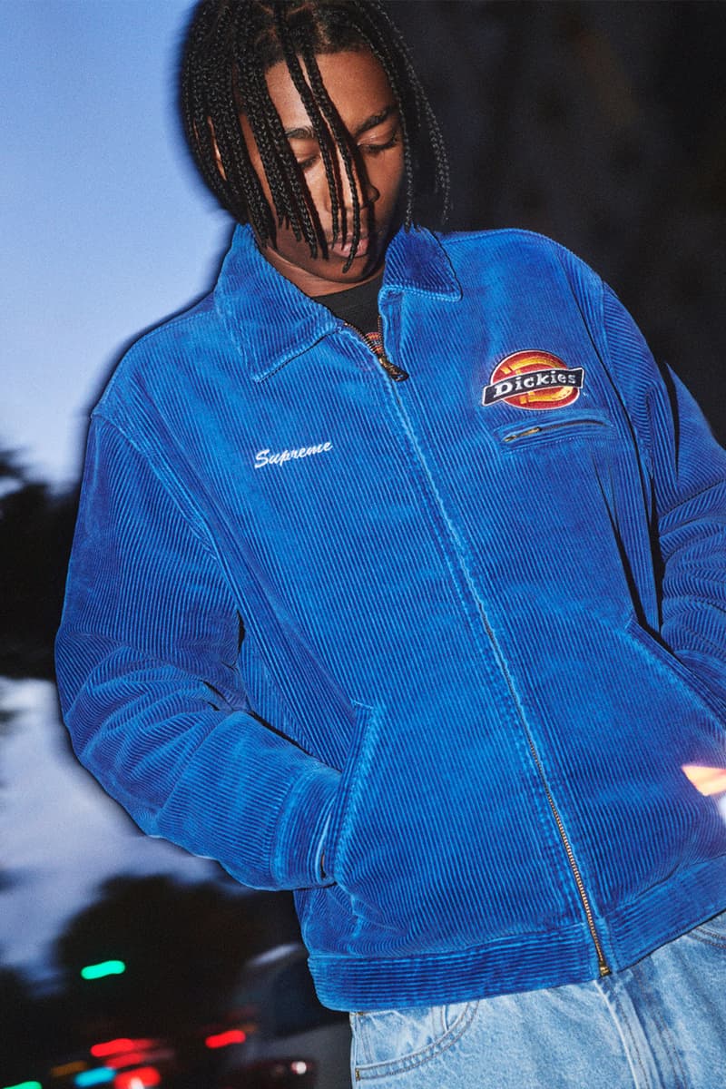 シュプリーム x ディッキーズ®による2022年秋シーズンのコラボコレクションが発売 Supreme x Dickies® collab collection 2022 fall release info