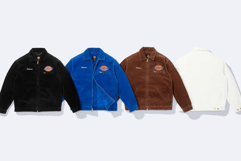 シュプリーム x ディッキーズ®による2022年秋シーズンのコラボコレクションが発売 Supreme x Dickies® collab collection 2022 fall release info