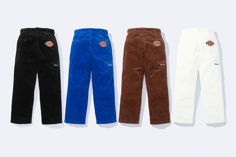 シュプリーム x ディッキーズ®による2022年秋シーズンのコラボコレクションが発売 Supreme x Dickies® collab collection 2022 fall release info