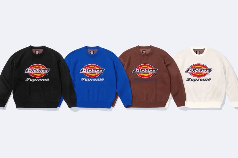 シュプリーム x ディッキーズ®による2022年秋シーズンのコラボコレクションが発売 Supreme x Dickies® collab collection 2022 fall release info