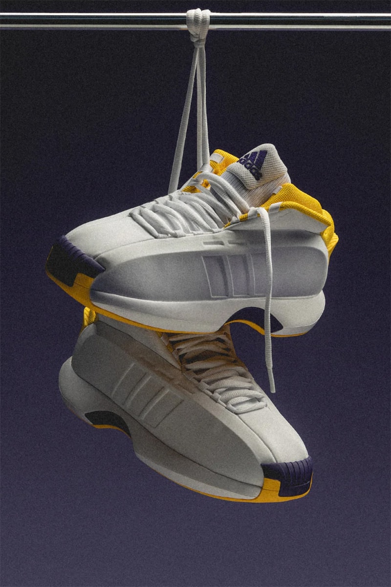 アディダスからコービー・ブライアントのシグネチャーモデル クレイジー 1 “レイカーズ ホーム” が16年ぶりに復刻 kobe bryant adidas crazy 1 lakers home footwear white bold gold court purple GY8947 release date info store list buying guide photos price 