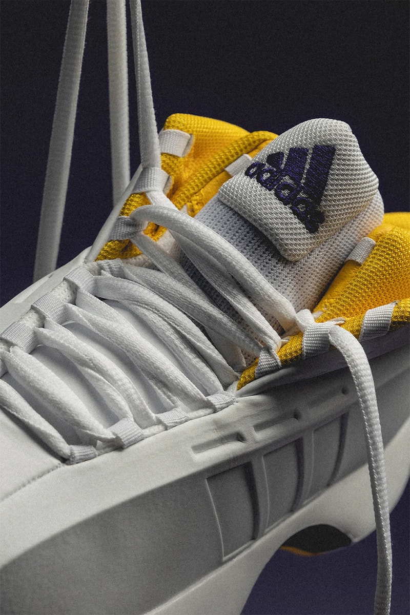 アディダスからコービー・ブライアントのシグネチャーモデル クレイジー 1 “レイカーズ ホーム” が16年ぶりに復刻 kobe bryant adidas crazy 1 lakers home footwear white bold gold court purple GY8947 release date info store list buying guide photos price 